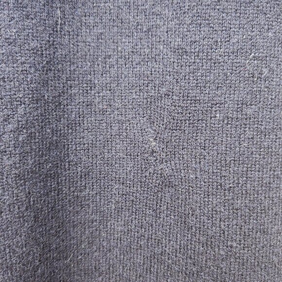 Vince Multicolor Color-Block Sweater Wool Cashmere Drop-Shoulder Blue Gray Black - Picture 11 of 15